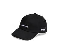 Vans - Gorra Check Side con cierre ajustable con botón a presión, Hombre, Negro, Talla: Talla única
