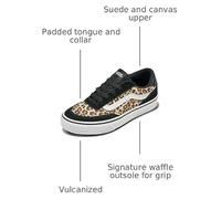 Vans Brooklyn LS - Tenis para Mujer, Negro (Leopard Black), 8.5