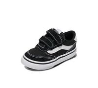 Vans Brooklyn LS V, Zapatillas Unisex niños, Suede Canvas Black White 21 EU