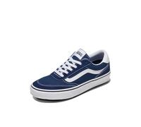 Vans Brooklyn Suede - Zapatillas Deportivas para Hombre, Color Negro y Blanco, Suede and Dress Blues, 42 EU