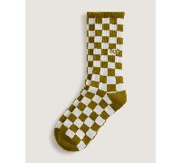 Vans - Calcetines altos Checkerboard (1 par), Hombre, Dorado, Talla: S (34.5-38 )