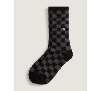 Vans - Calcetines altos Checkerboard (1 par), Hombre, Gris, Talla: L (42.5-47 )