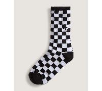 Vans - Calcetines altos Checkerboard (1 par), Negro, Talla: L (42.5-47 )