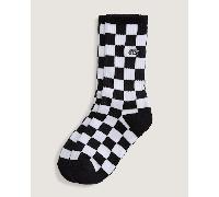 Vans - Calcetines altos Checkerboard (1 par), Negro, Talla: XS (31-34 )