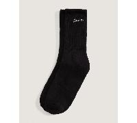 Vans - Calcetines altos clásicos Script (1 par), Hombre, Negro, Talla: M (38.5-42 )