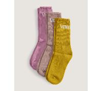 Vans - Calcetines altos Classic (3 pares), Hombre, Rosa, Talla: S (34.5-38 )