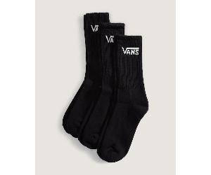 Vans - Calcetines altos Classic (3 pares), Negro, Talla: S (34.5-38 )