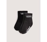 Vans - Calcetines altos Classic de niños (2 pares), Negro, Talla: 0 - 12 meses