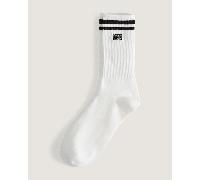 Vans - Calcetines altos con logotipo Stretch (1 par), Hombre, Blanco, Talla: M (38.5-42 )