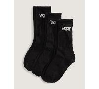 Vans - Calcetines altos de niños Classic (3 pares), Negro, Talla: XS (31-34)