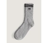 Vans - Calcetines altos elásticos con logotipo, Hombre, Gris, Talla: S (34.5-38 )
