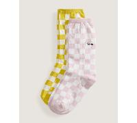 Vans - Calcetines altos Ticker de niños (2 pares), Amarillo, Talla: XS (31-34)