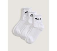 Vans - Calcetines clásicos de media caña (3 pares), Blanco, Talla: XL (48-51 )