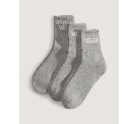 Vans - Calcetines clásicos de media caña (3 pares), Hombre, Gris, Talla: XL (48-51 )