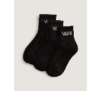 Vans - Calcetines clásicos de media caña (3 pares), Negro, Talla: XL (48-51 )