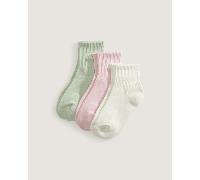 Vans - Calcetines clásicos de media caña de niños (3 pares), Blanco, Talla: XXS (27-30.5 )