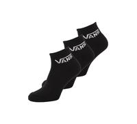 Vans - Calcetines clásicos de media caña (3 pares), Negro, Talla: M (38.5-42 )