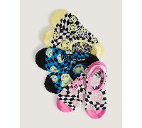 Vans - Calcetines Ticker Canoodle Checkerboard (3 pares), Hombre, Amarillo, Talla: L (42.5-47 )