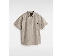 Vans - Camisa a rayas Lawson, Hombre, Gris, Talla: M