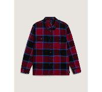 Vans - Camisa de franela Larkspur, Hombre, Burdeos, Talla: XL