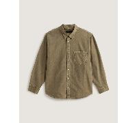 Vans - Camisa de manga larga Lawson Seersucker Pigment, Hombre, Marrón, Talla: XXL