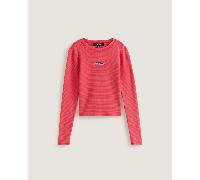 Vans - Camisa de manga larga Teri Waffle, Mujer, Rosa, Talla: XL