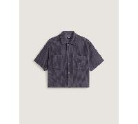 Vans - Camisa de pana con botones Premium, Hombre, Gris, Talla: L