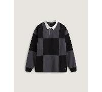 Vans - Camisa de rugby Grant Checkerboard, Hombre, Negro, Talla: S