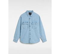 Vans - Camisa vaquera Palmhill, Hombre, Azul, Talla: XS