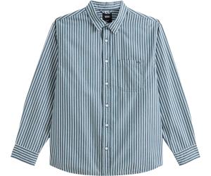 Vans - Camisas - LX Dobby Stripe LS Shirt Mystic Moss - Talla L - Verde Verde L