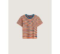 Vans - Camiseta a rayas Salton, Mujer, Azul, Talla: L