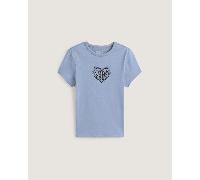 Vans - Camiseta Barbed Heart, Mujer, Azul, Talla: XXS