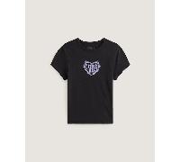 Vans - Camiseta Barbed Heart, Mujer, Negro, Talla: XXS