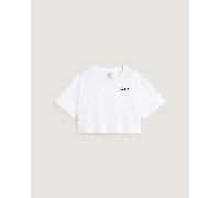 Vans - Camiseta Classic Script, Mujer, Blanco, Talla: XL
