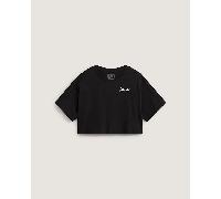 Vans - Camiseta Classic Script, Mujer, Negro, Talla: S