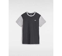 Vans - Camiseta Colorblock, Mujer, Gris, Talla: XS