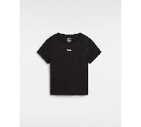 Vans - Camiseta corta Basic, Mujer, Negro, Talla: S