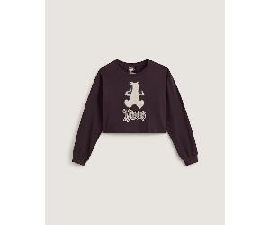 Vans - Camiseta corta de corte holgado Lil Bear, Mujer, Azul, Talla: S