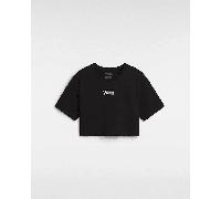 Vans - Camiseta corta Flying V, Mujer, Negro, Talla: L