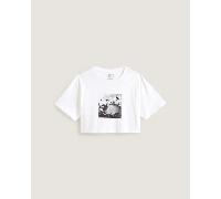 Vans - Camiseta corta holgada Rhythm, Mujer, Blanco, Talla: XS