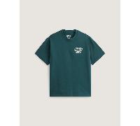 Vans - Camiseta de corte holgado World Tour, Hombre, Verde, Talla: L