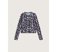 Vans - Camiseta de malla de manga larga Ludlow, Mujer, Negro, Talla: S