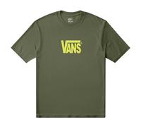Vans - Camiseta elástica de niños con logotipo (8-14 años), Verde, Talla: XL
