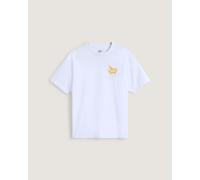 Vans - Camiseta de manga corta y corte holgado Heavy Thinker, Hombre, Blanco, Talla: L