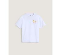 Vans - Camiseta de manga corta y corte holgado Heavy Thinker, Hombre, Blanco, Talla: M