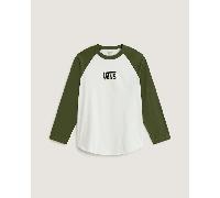 Vans - Camiseta de manga larga CORE RAGLAN, Hombre, Verde, Talla: XXL