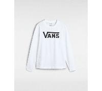 Vans - Camiseta de manga larga Flying V, Mujer, Blanco, Talla: M