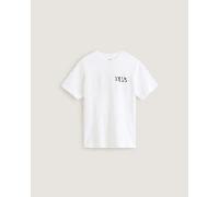 Vans - Camiseta de niño Racing Flames (8-14 años), Blanco, Talla: L