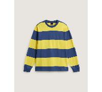 Vans - Camiseta de rugby a rayas de manga larga, Hombre, Amarillo, Talla: M