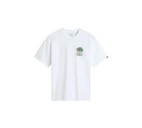 Vans Camiseta Down Town VN000G64WHT (FR/ES, Letras, XL, Regular, Regular, Blanco)
